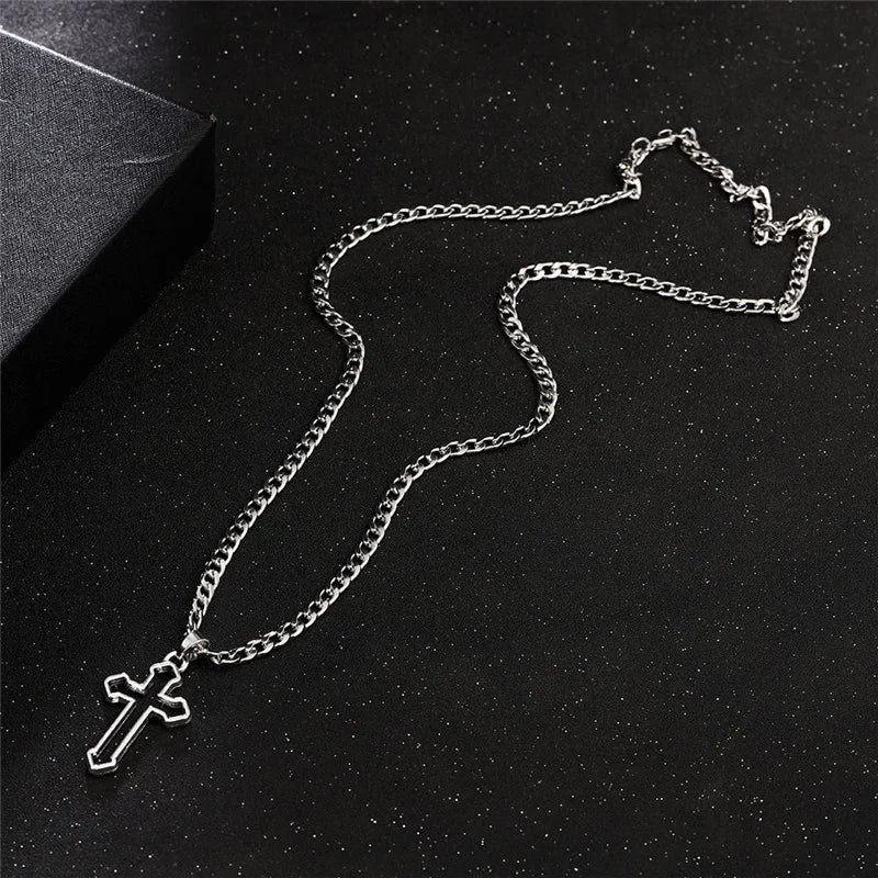 Crystal Zircon Heart Star Charm Layered Pendant Necklace Set for Women Charms  Square Rhinestone Female Vintage Jewelry