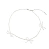 Delicate Y2K Jewelry Sweet Pearl Bowknot Necklaces Simple Style Short Clavicle Chains Choker for Women Girls Anniversary Party