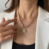 Korean  Flat Snake Chain Herringbone Necklace for Women Jewelry Charm Party Choker Necklace Party Gift Collares Para Muje
