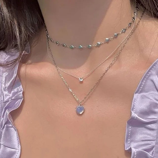 Korean  Flat Snake Chain Herringbone Necklace for Women Jewelry Charm Party Choker Necklace Party Gift Collares Para Muje