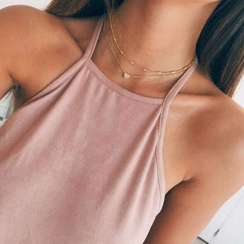 Korean  Flat Snake Chain Herringbone Necklace for Women Jewelry Charm Party Choker Necklace Party Gift Collares Para Muje