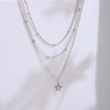 Punk Multilayered Star Necklace Snake for Women Vintage  Bohemian Chain Pendant Choker Jewelry Wedding Gifts INS Trendy