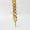 1-5 pieces 30-120cm 34X25mm Oversize Curb Chain Ins Light Alumium Ladies purse bag shoulder straps satin gold chains