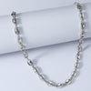 1.5cm * 1cm Coffee Bean Iced CZ pig nose necklace and bracelet men's hip hop jewelry
