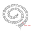 1.5cm Men Chain Neklace Men's Hip-Hop Chains Gold Chain Studded Large Heavy Cuban Chain HIP HOP Jewelry Necklaces Iced Out Chain