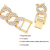 1.5cm Men Chain Neklace Men's Hip-Hop Chains Gold Chain Studded Large Heavy Cuban Chain HIP HOP Jewelry Necklaces Iced Out Chain