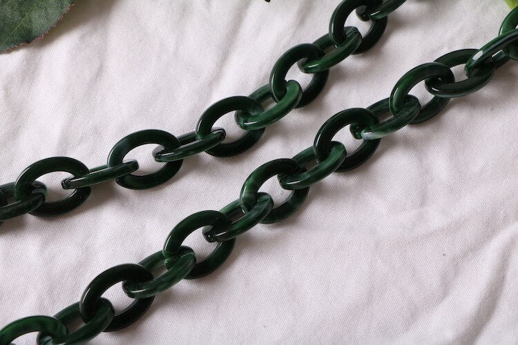 1 Meter DIY Acrylic Chains Accessories Handbag Chains Plastic Strap Color Women Bag Accessories Shoulder Strap N092-2