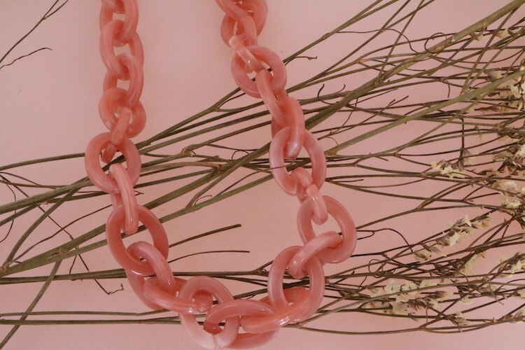 1 Meter DIY Acrylic Chains Accessories Handbag Chains Plastic Strap Color Women Bag Accessories Shoulder Strap N092-2