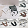 1 PC 30cm/41cm  DIY Colorful Detachable Acrylic Chain Handle Fish Bone Plastic Strap Shoulder Bags Accessories For Women