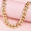 1 PC Personality Punk Gold Chain Necklace for Women Simple Clavicle Chain Necklace Party Jewelry Accessories