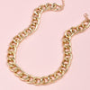 1 PC Personality Punk Gold Chain Necklace for Women Simple Clavicle Chain Necklace Party Jewelry Accessories