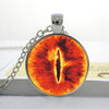 1 PC   Sauron Evil Necklace Evil Eye Pendant  Glass Photo Jewelry, Dragon eye Necklace ,eye pendant necklace HZ1