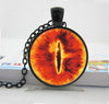 1 PC   Sauron Evil Necklace Evil Eye Pendant  Glass Photo Jewelry, Dragon eye Necklace ,eye pendant necklace HZ1