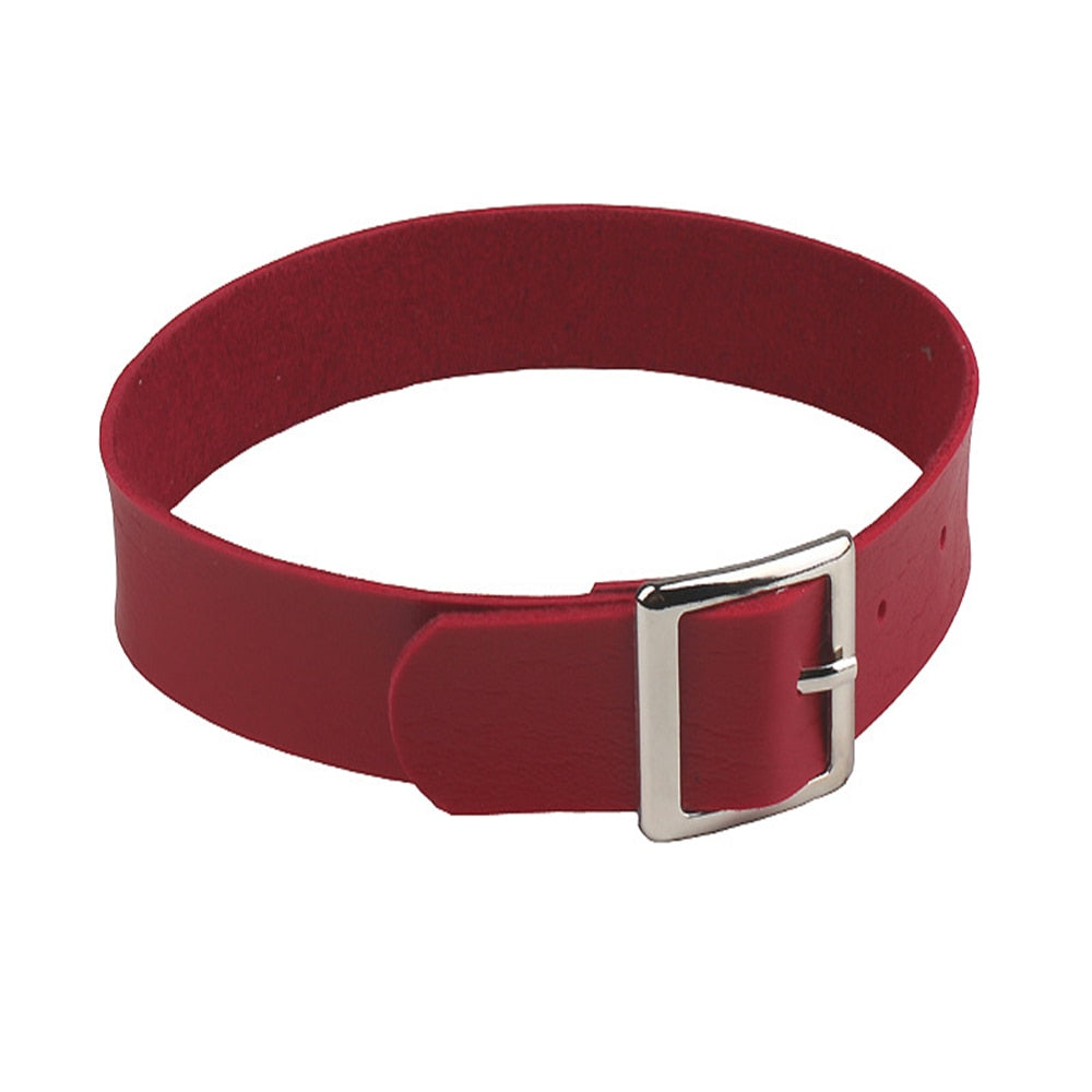 1 PC Women Girls Punk Choker Chain Goth Leather Necklace  Collar Choker Jewelry   ras de cou