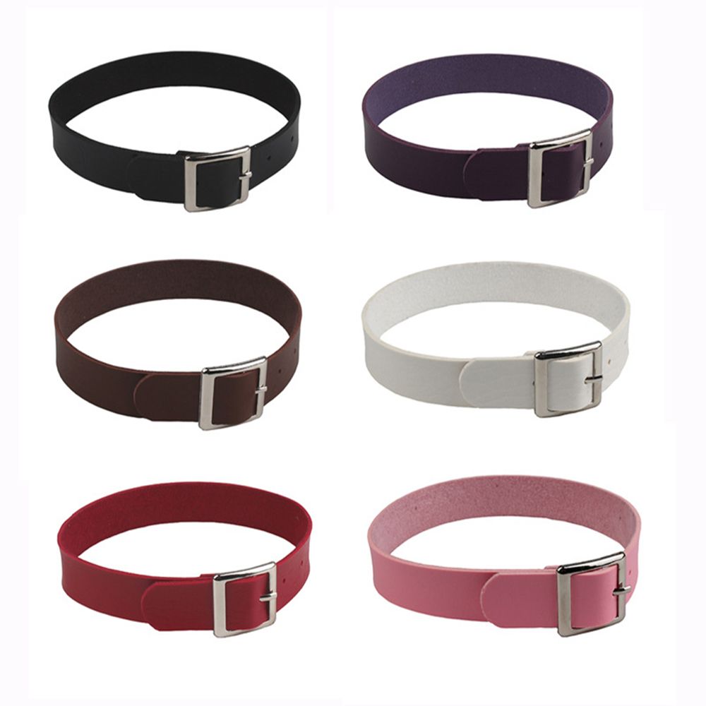 1 PC Women Girls Punk Choker Chain Goth Leather Necklace  Collar Choker Jewelry   ras de cou