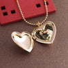 1 Pc Heart Shaped Friend Photo Picture Frame Locket Pendant for Necklace Romantic Jewelry Nice Gift