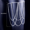 1 Pcs Sexy Glitter Rhinestone Thigh Chain Multi-layer Metal Chain Women Personality Leg Chain Party