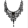 1 Pcs Velishy Necklace For Women Handmade Jewerly Gothic Vintage Lace Necklace Collar Choker Necklace Bib Gem Chain