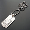 1 Stainless steel digital 50 cent necklace double-layer Chinese number 50 detachable English alphabet initials dollar jewelry