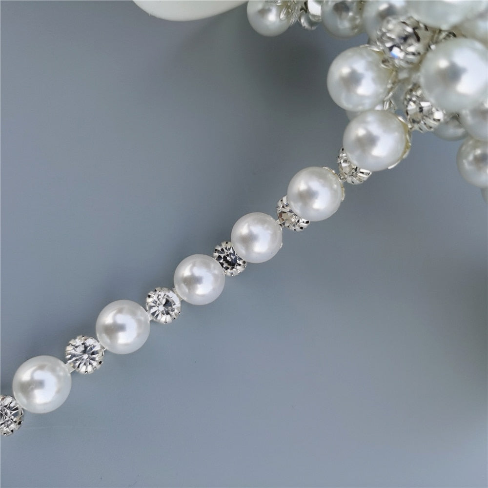 1 feet Rhinestone Crystal Chain Bling Diamante Lace Diamond Trim Ribbon Necklace Applique Gem Sparkle Wedding Dress 0.39" Width