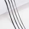 1 piece Black 316 Stainless steel Square Snake Chain Men Women Necklace Jewelry Width 0.9/1.2/1.5/2.0mm