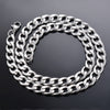 1 piece Width 3mm/4.5mm/5mm/6mm/7mm/7.5mm Curb Cuban Link Chain Necklace for Men Women Basic Punk Stainless Steel Chain Chokers