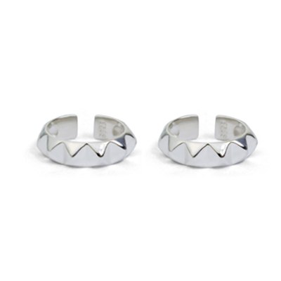 100% Pure 925 Sterling Silver Earrings Fashion Punk Jewelry Clip Earring For Men And Women Gift 1208