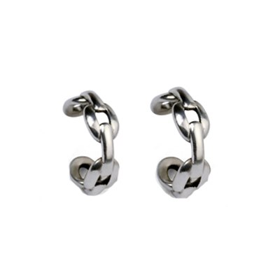 100% Pure 925 Sterling Silver Earrings Fashion Punk Jewelry Clip Earring For Men And Women Gift 1250