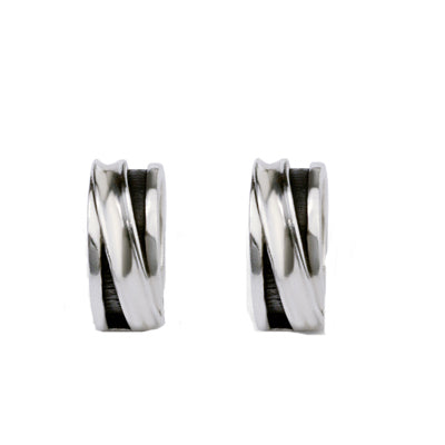 100% Pure 925 Sterling Silver Earrings Fashion Punk Jewelry Clip Earring For Men And Women Gift 1251