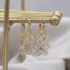 14K Real Gold Plating Korea Design Jewelry  Zircon Pendant Tassel Earrings Elegant Women Wedding Party earring