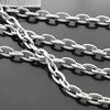 (16551-G)1 Meter Width 4.5MM 6MM 7MM Stainless Steel Color Iron Round Oval Shape Link Chains  Connect Chains