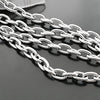 (16551-G)1 Meter Width 4.5MM 6MM 7MM Stainless Steel Color Iron Round Oval Shape Link Chains  Connect Chains