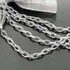 (16551-G)1 Meter Width 4.5MM 6MM 7MM Stainless Steel Color Iron Round Oval Shape Link Chains  Connect Chains
