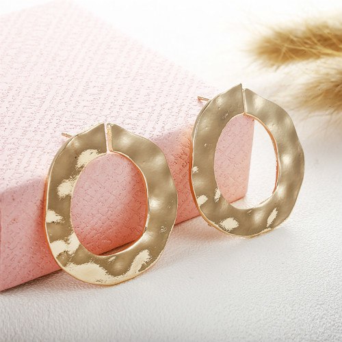 2020 Gold Fashion Earrings for Women Irregular Round Metal Earrings brincos Trendy Earing Female Jewelry