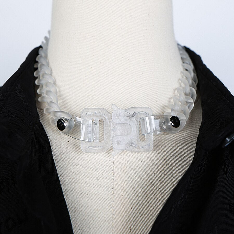 2021 ALYX CUBIX CHAIN NECKLACE Men Women Classic 1017 ALYX 9SM necklaces signature metal buckle stainless steel Colorfast
