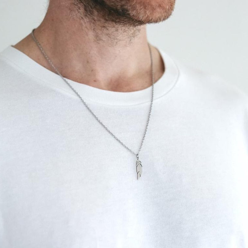 2021 Simple Yin Yang Pendant Necklace Men Stainless Steel Link Chain Men Necklace Jewelry Gift