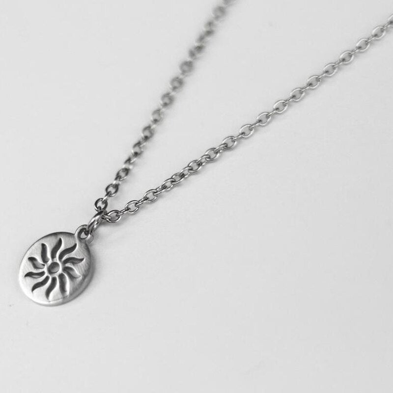 2021 Simple Yin Yang Pendant Necklace Men Stainless Steel Link Chain Men Necklace Jewelry Gift