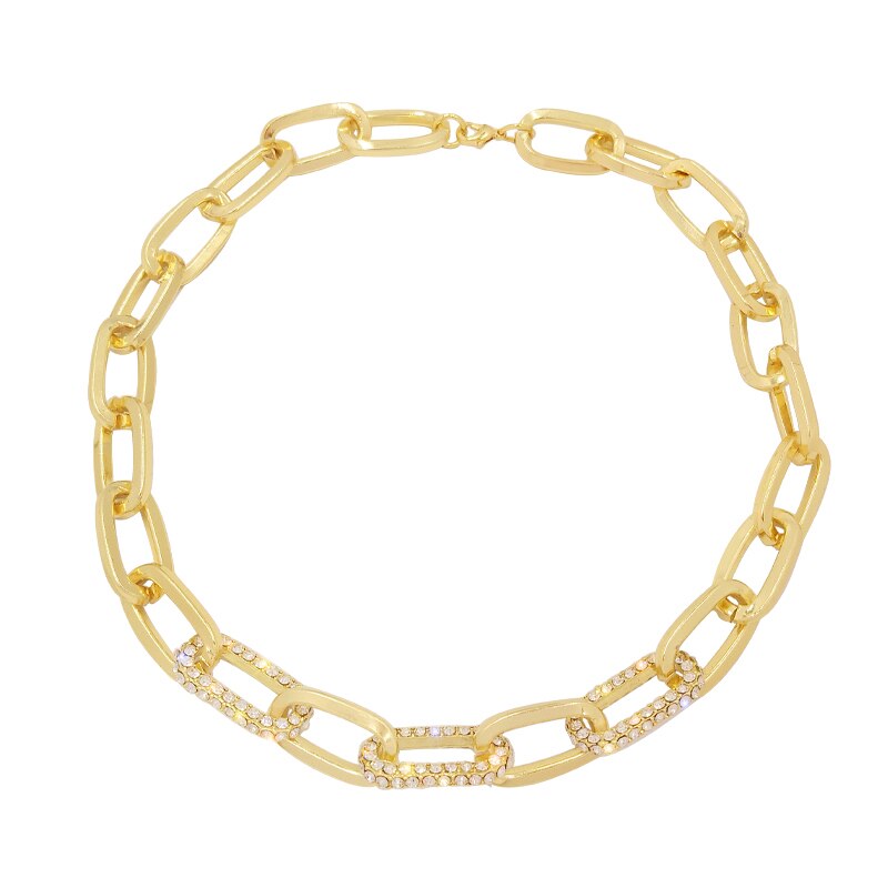 2022 Korea Design Jewelry Simple Chain Exaggerated chokers Necklace Sexy Girl Prom Party Clavicle Necklace