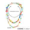 2021 Bohemian Multilayer Bead Daisy Flower Necklace For Women Rainbow Summer Statement Necklace Girl Party Jewelry Gifts
