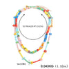 2021 Bohemian Multilayer Bead Daisy Flower Necklace For Women Rainbow Summer Statement Necklace Girl Party Jewelry Gifts
