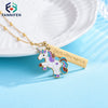2021 Cute Unicorn Stainless Steel Jewelry Necklace For Ladies And Girls Animal Decoration Kit Gift Wedding Party