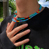 2022 Trend Colorful Seed Beads Short Clavicle Chain Choker Necklace For Women Men Collares Aesthetic Indie Jewelry