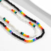 2022 Trend Colorful Seed Beads Short Clavicle Chain Choker Necklace For Women Men Collares Aesthetic Indie Jewelry