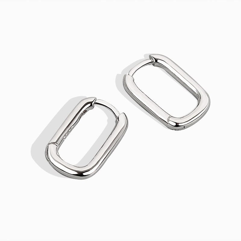 2022 Trend U-shape 925 Stamp Silver Color Woman Earrings Korean Simple Wedding  Jewelry 2022 Jewelry Christmas