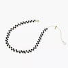 2022 Korea Design Jewelry Black Crystal Braided Short Necklace Sexy Women Clavicle Necklace Accessories