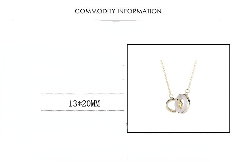 2022 14K Opal Necklace Women's Simple Design Korean Roman Letter Drop Glaze Clavicle Chain for Women Party Wedding