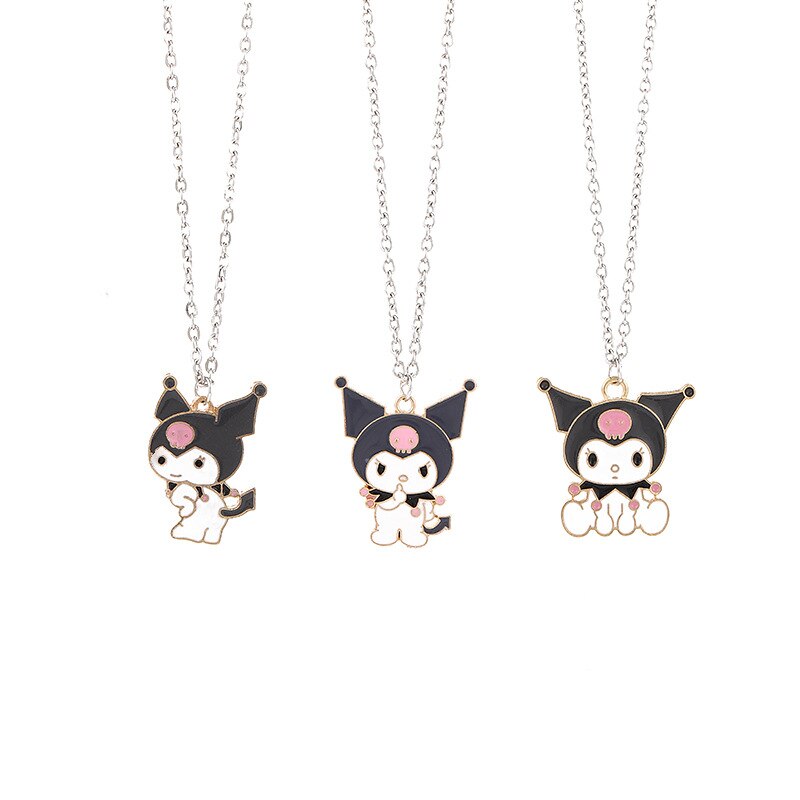 2022 Trendy Cute Little Devil Pendant Necklace Cartoon Bunny Necklace For Women Sweater Decoration Jewelry Gifts