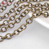 (25895)5 Meters Chain width 4MM Antique Bronze Iron Round Link Chains Necklace Chains Diy Jewelry Findings Accessories