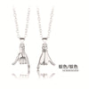 2Pcs Magnetic Dolphin Love Hug Couple Necklace For Women Men Lovers Sweet Promise Wedding Party Jewelry Valentine's Day Gift