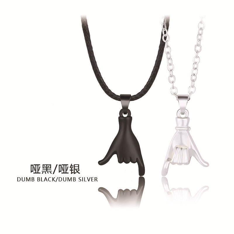 2Pcs Magnetic Dolphin Love Hug Couple Necklace For Women Men Lovers Sweet Promise Wedding Party Jewelry Valentine's Day Gift
